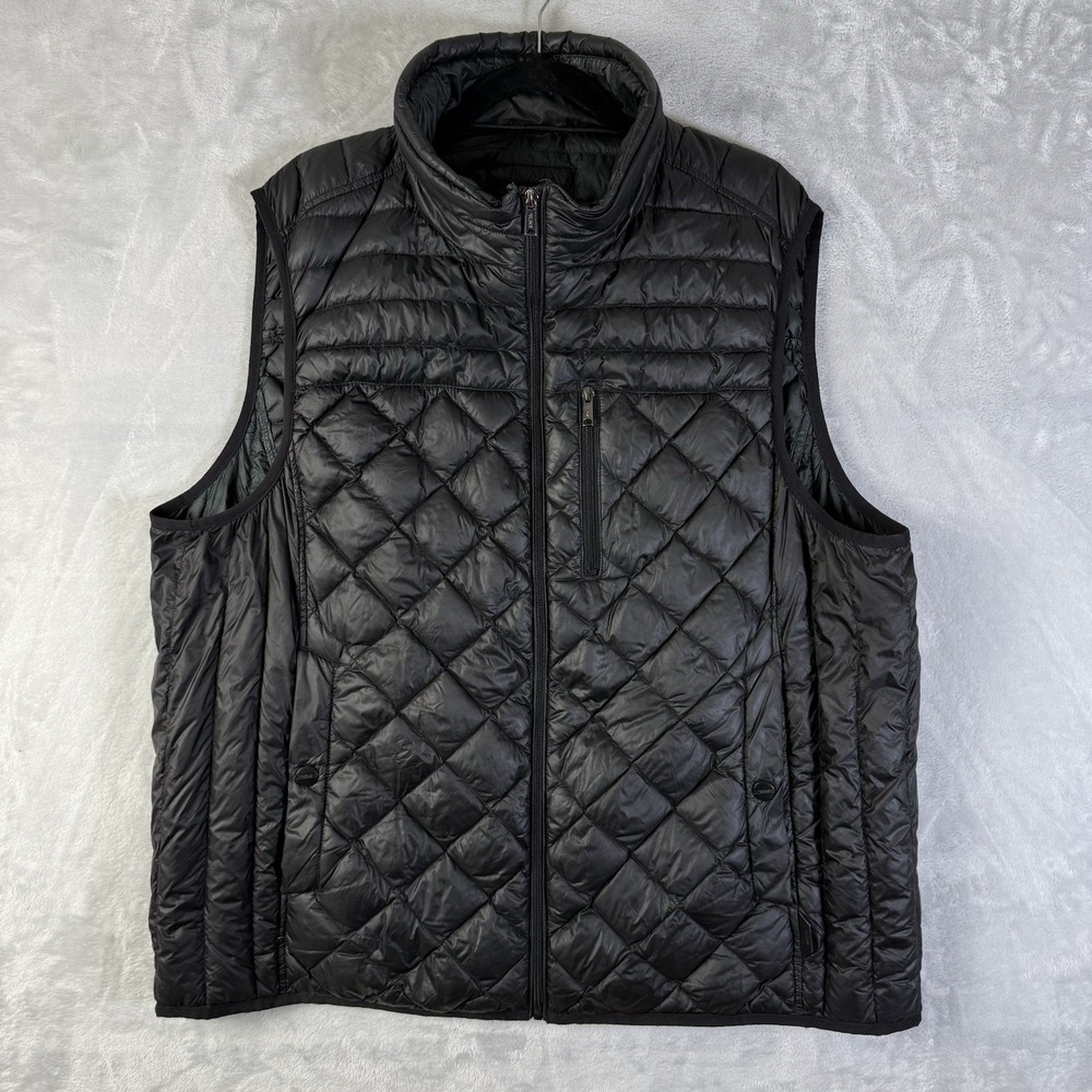 Tumi Packable Vest Full Zip Women;s XXL Black Diamand Quilted Travel